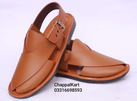 Peshawari Gol Chappal – Orange