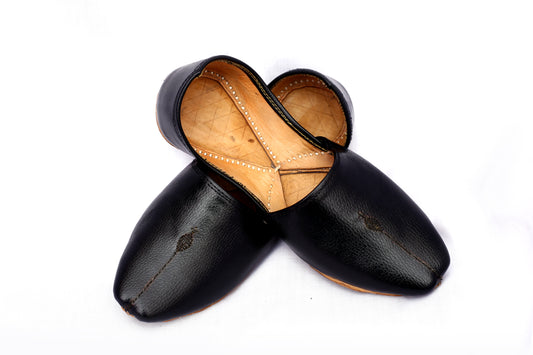Classic  Handmade Desi Jutti for Men in Black
